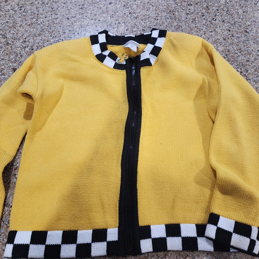 Coldwater Creek Yellow Knit Sweater